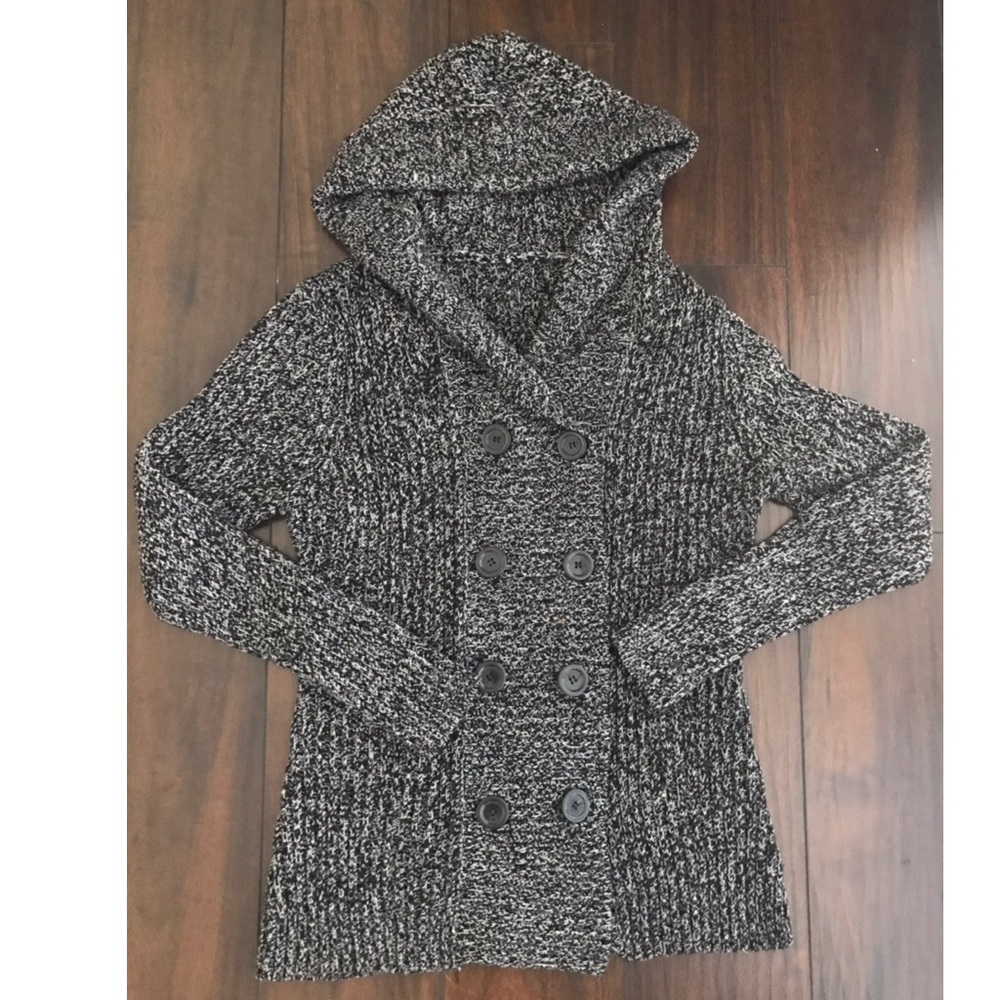 Black and White Pea Coat